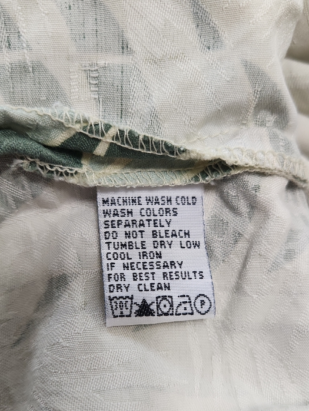 Tommy Bahama Vintage 100% Silk Plaid Palm Tree Border Print Camp Shirt M - Picture 12 of 16